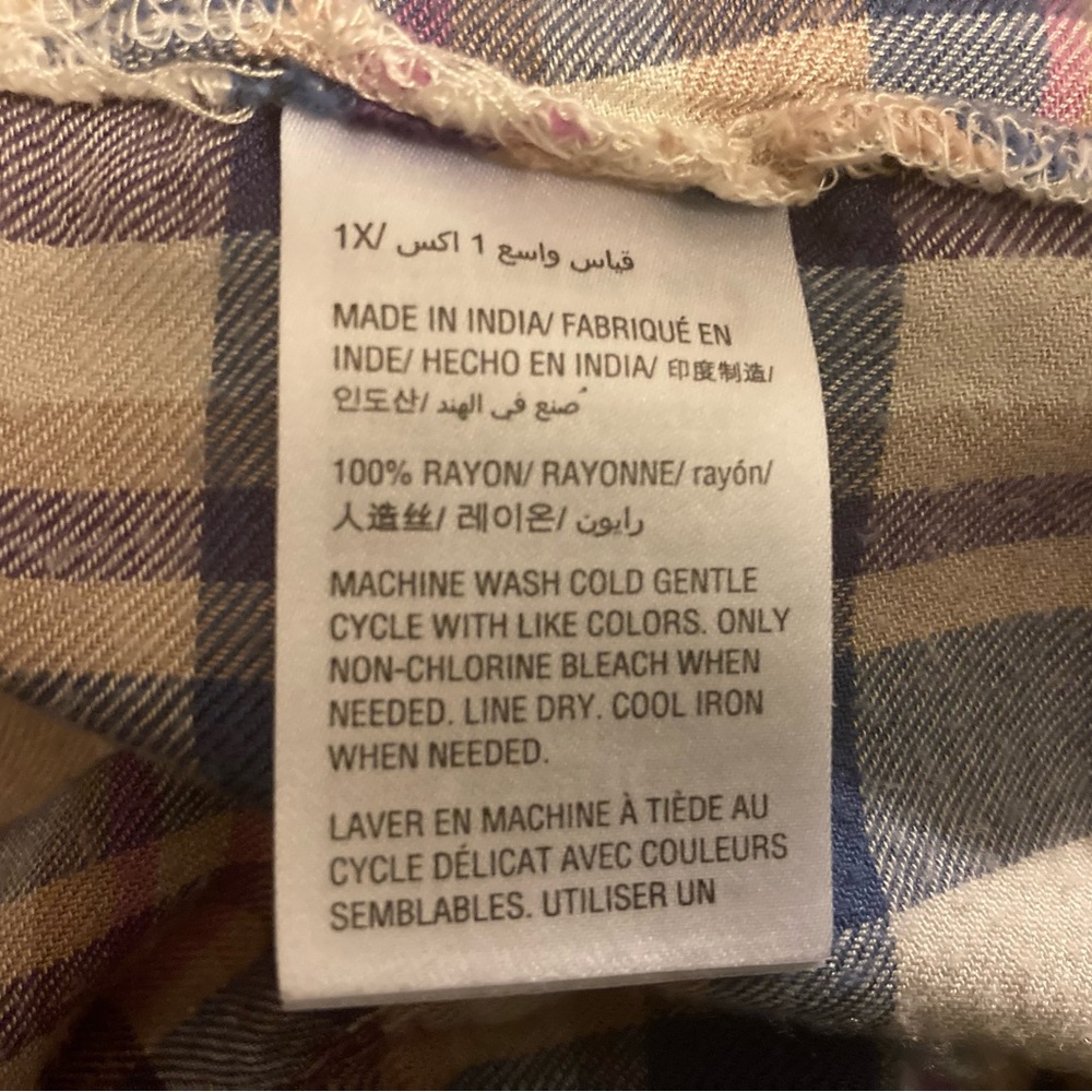 Style & Co lightweight flannel shirt - Picture 5 of 5
